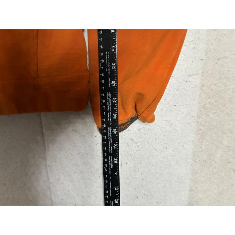 The North Face Apex Softshell Jacket Mens Orange Full Zip Fleece Lined 7737